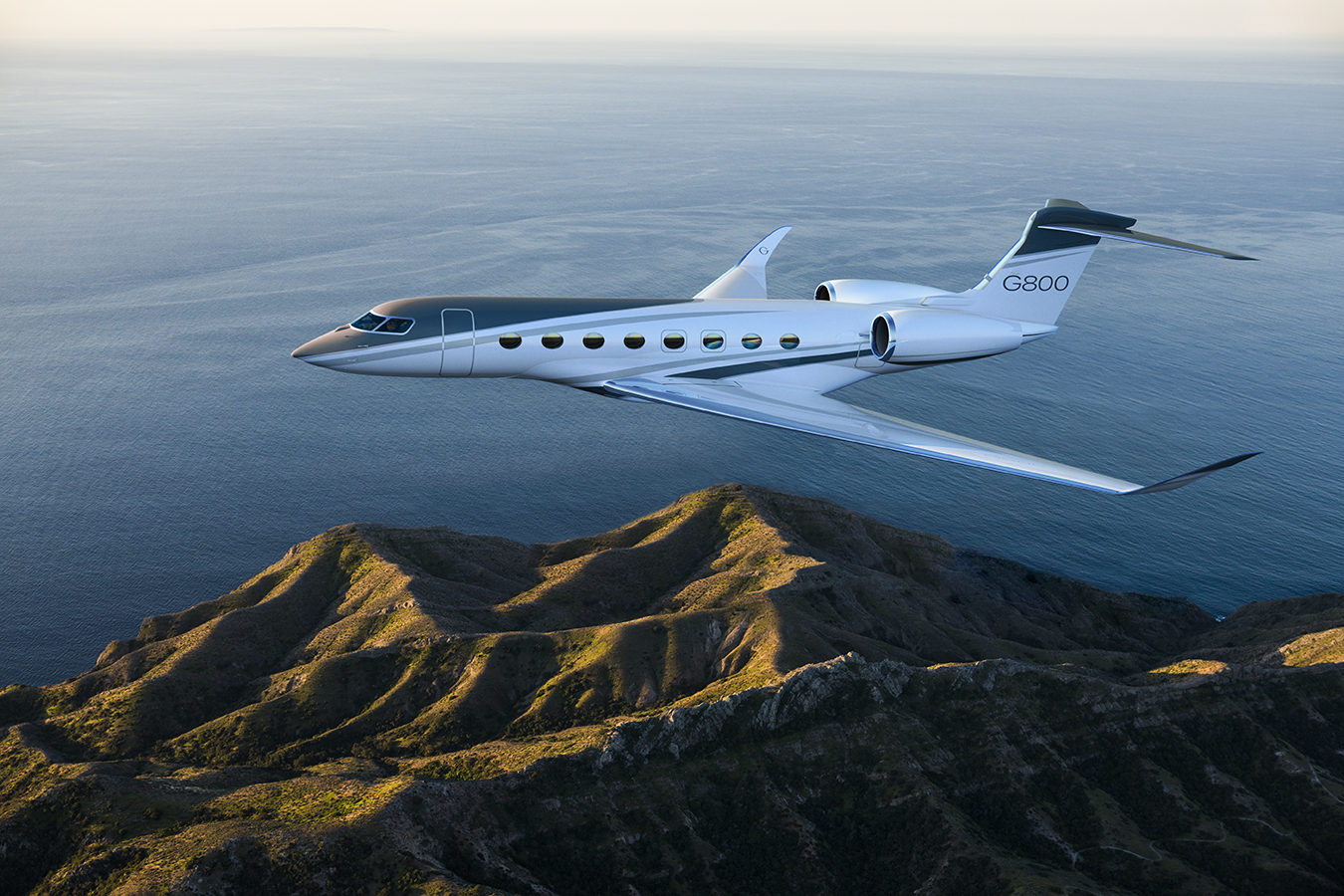 Private Jet flying