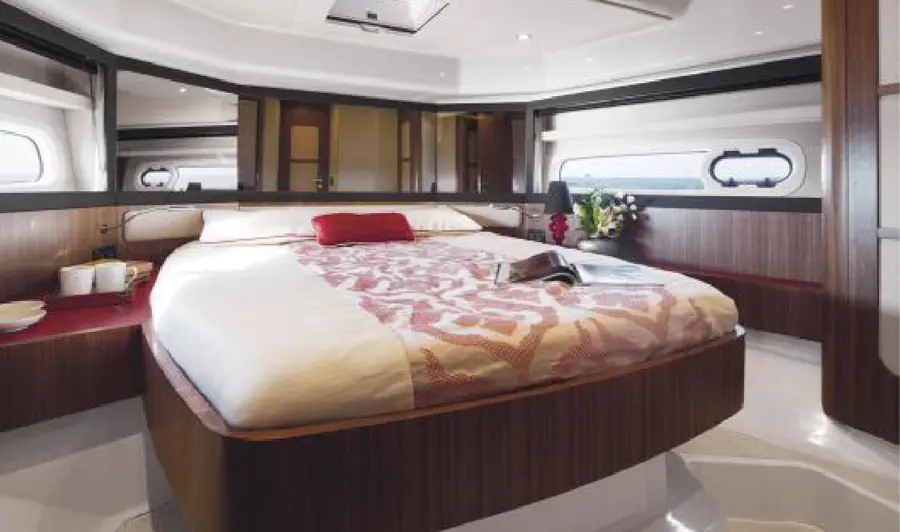 Yacht interior bedroom